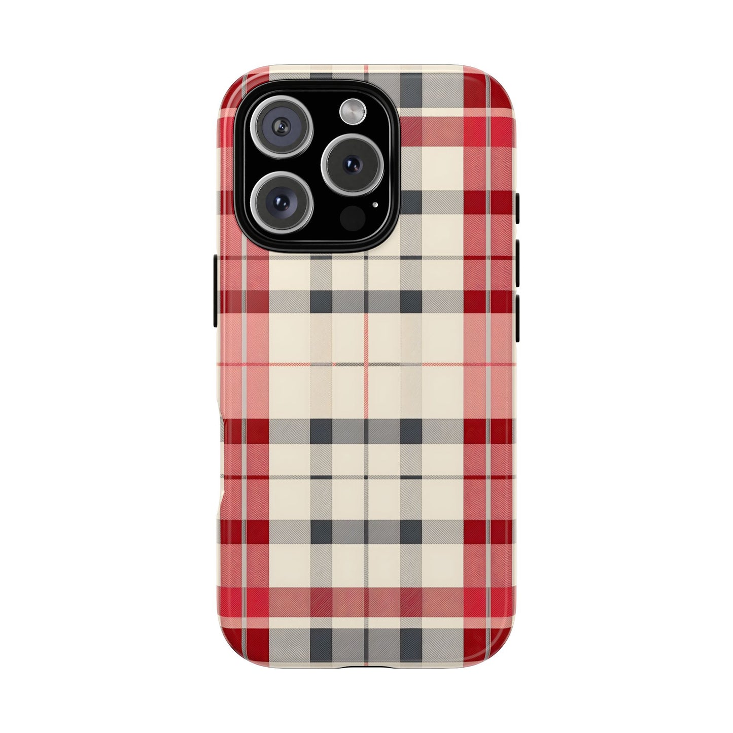 Winter Tartan Classic – Tough Glossy iPhone Case