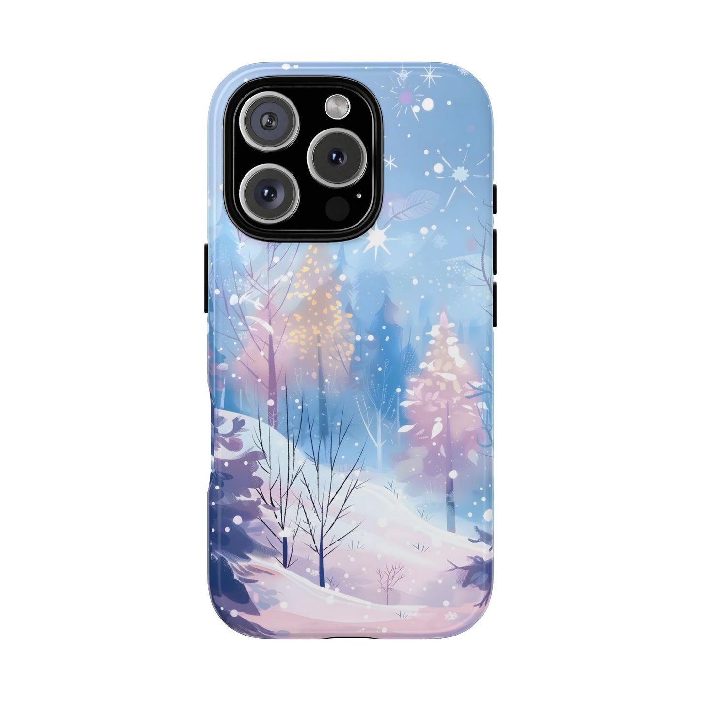 Frosted Winter Forest – Tough Glossy iPhone Case