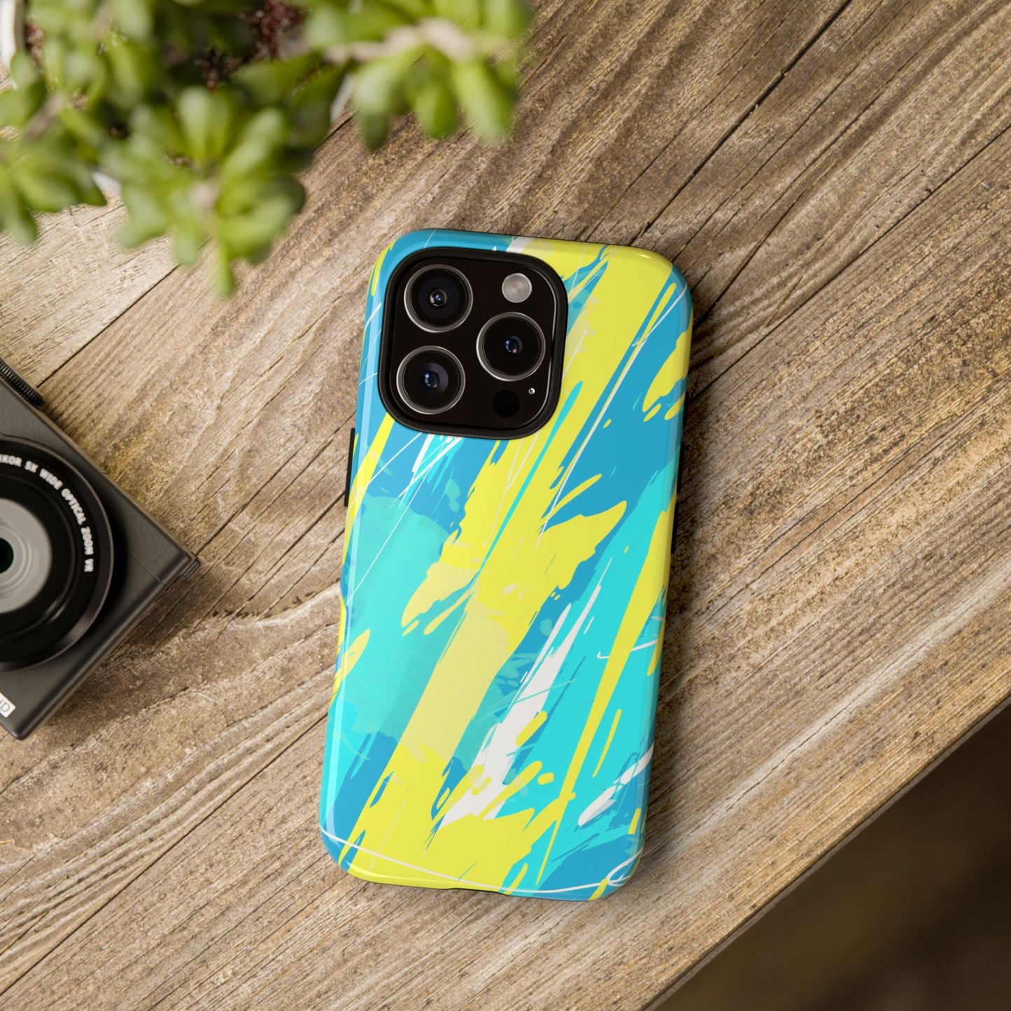 Neon Surge – Tough Glossy iPhone Case