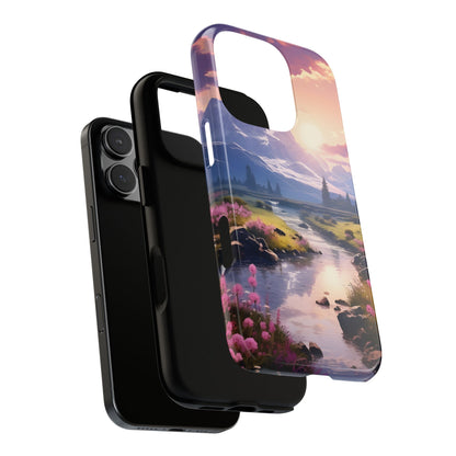Alpine Dawn – Tough Glossy iPhone Case