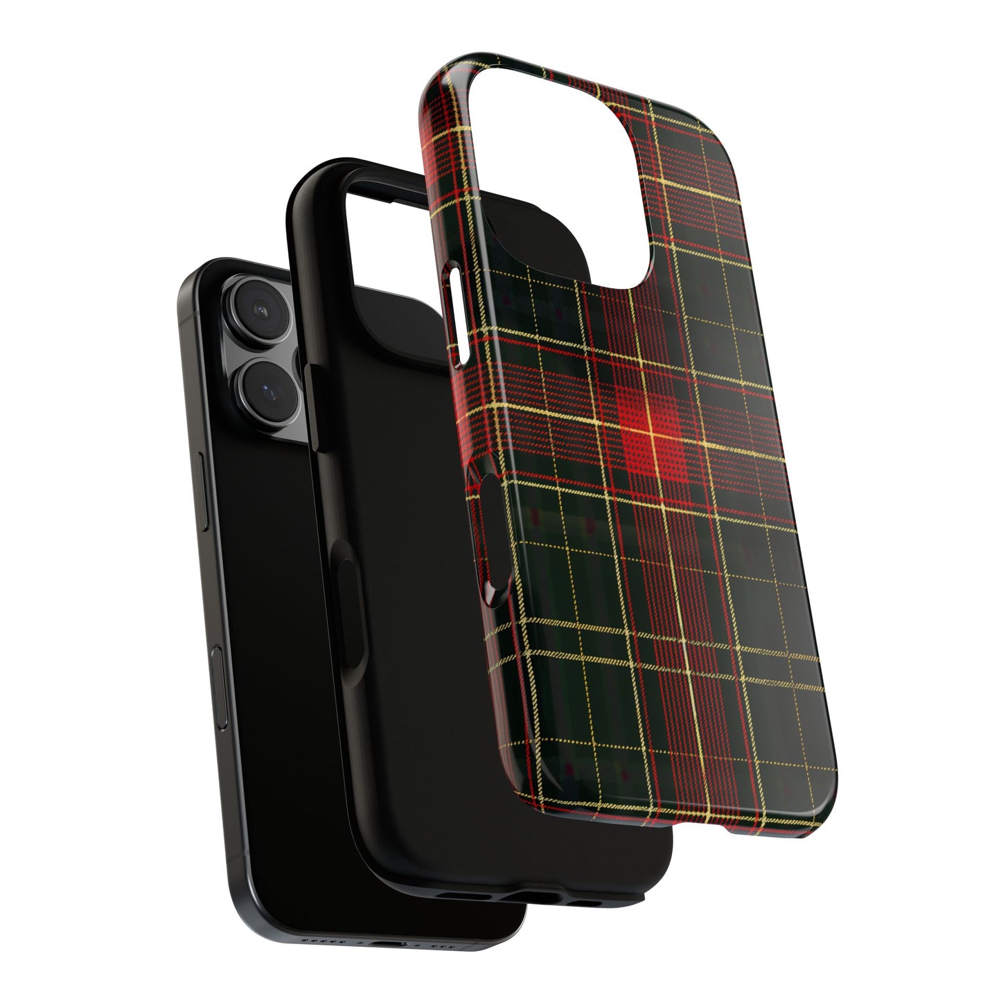 Classic Christmas Tartan – Tough Glossy iPhone Case