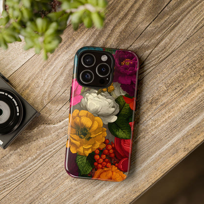 Midnight Bloom – Tough Glossy iPhone Case