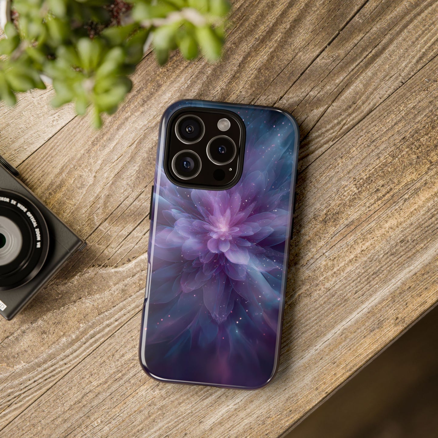 Celestial Bloom – Tough Glossy iPhone Case
