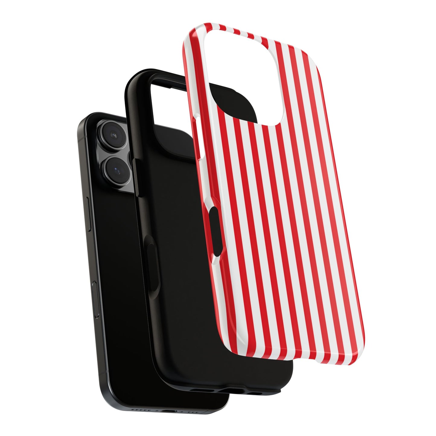 Candy Cane Stripes – Tough Glossy iPhone Case