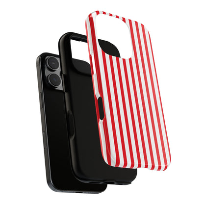 Candy Cane Stripes – Tough Glossy iPhone Case