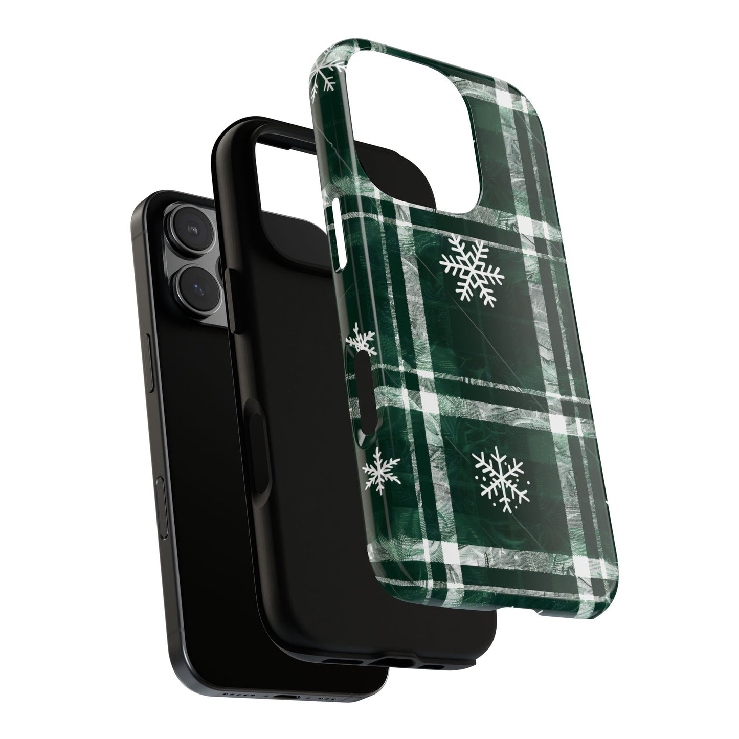 Frosted Tartan – Tough Glossy iPhone Case