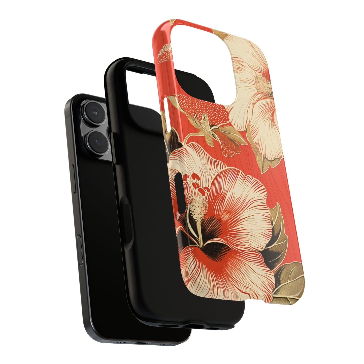 Golden Hibiscus – Tough Glossy iPhone Case