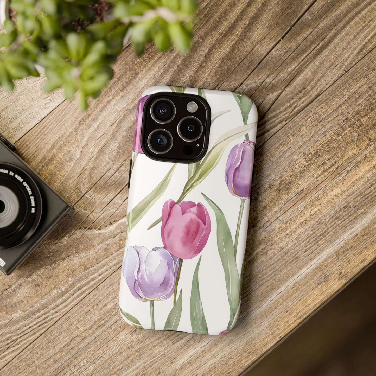 Tulip Serenade – Tough Glossy iPhone Case