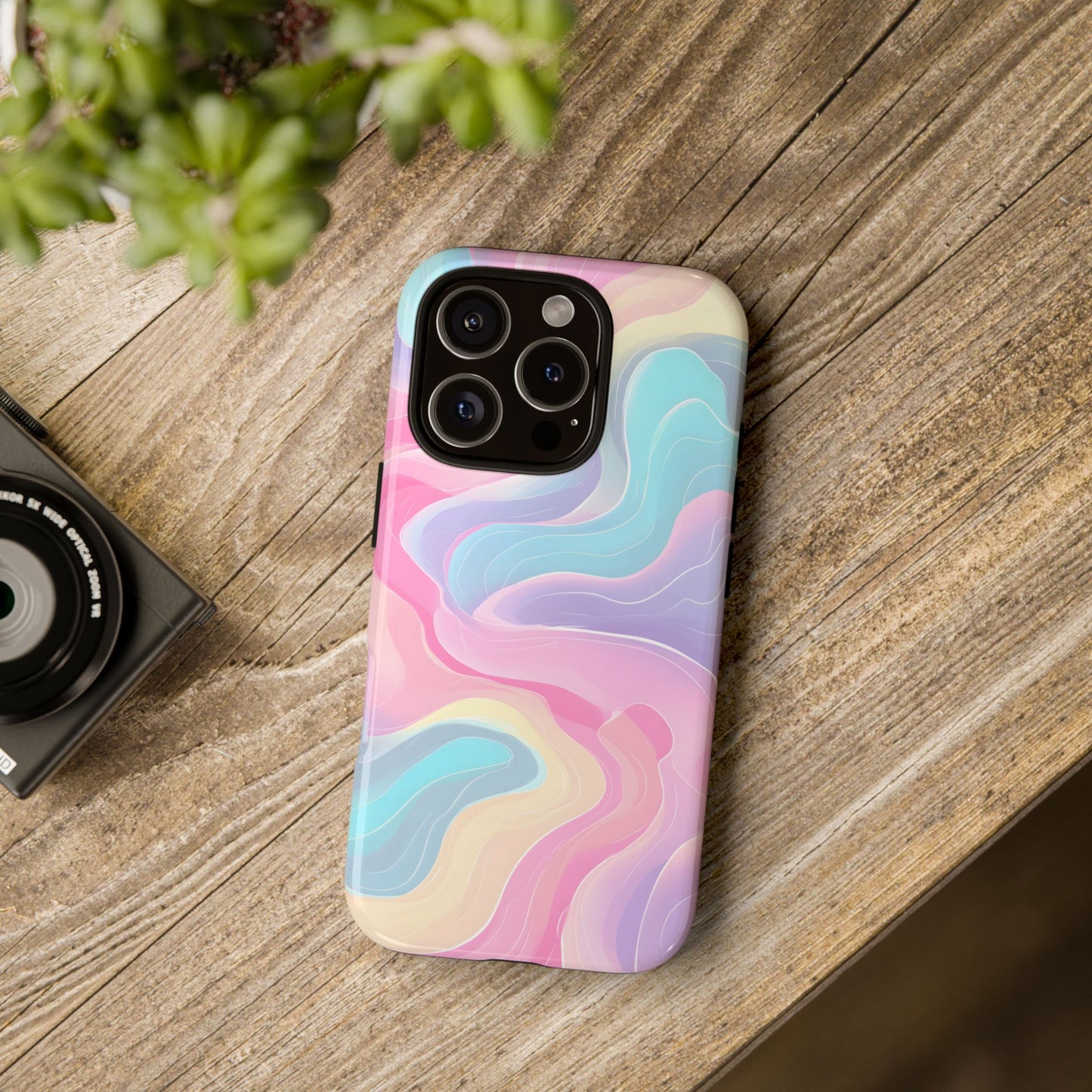 Pastel Mirage – Tough Glossy iPhone Case
