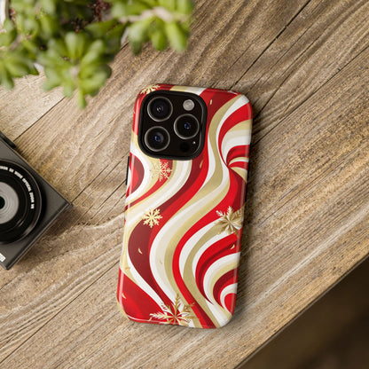 Peppermint Waves – Tough Glossy iPhone Case