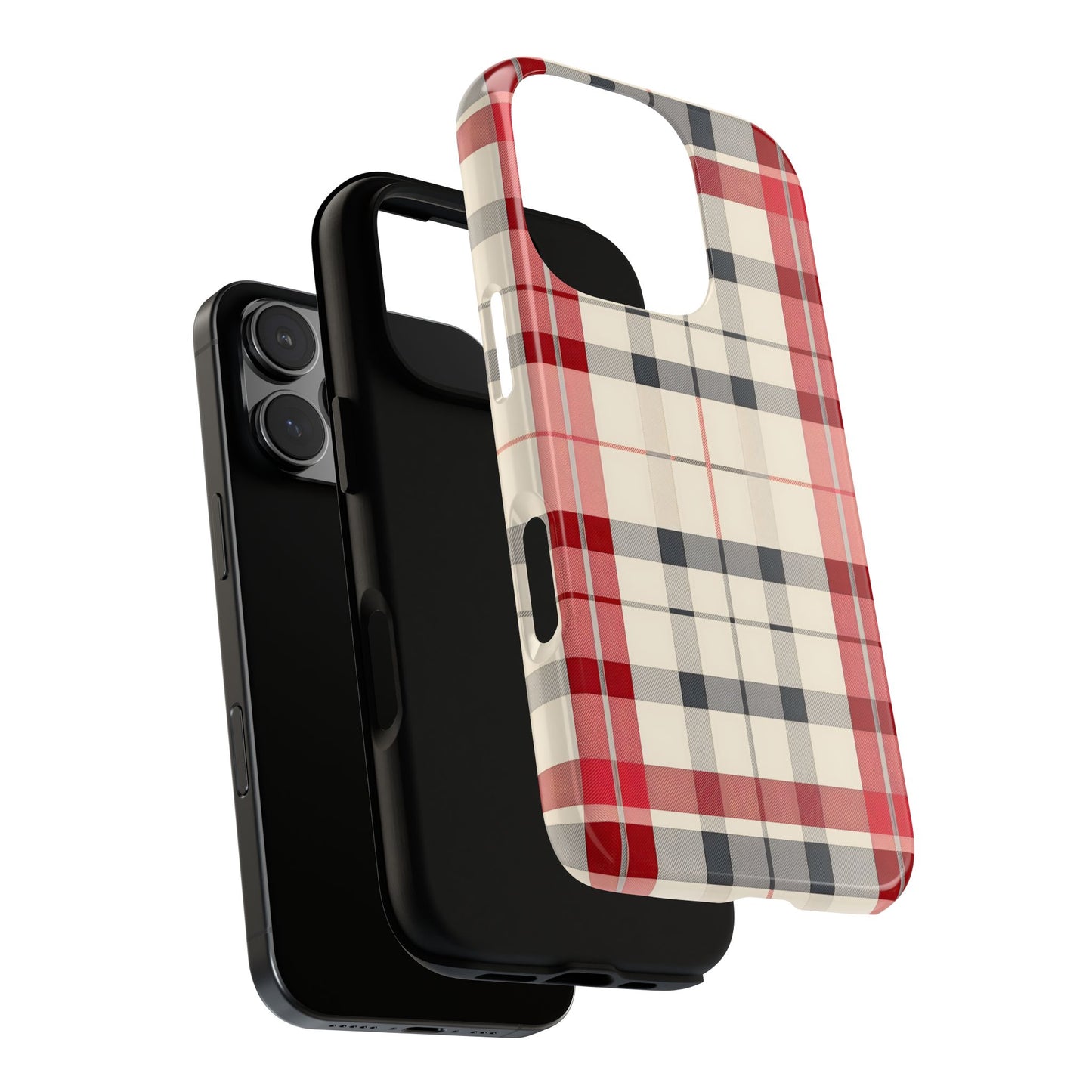 Winter Tartan Classic – Tough Glossy iPhone Case