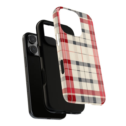 Winter Tartan Classic – Tough Glossy iPhone Case