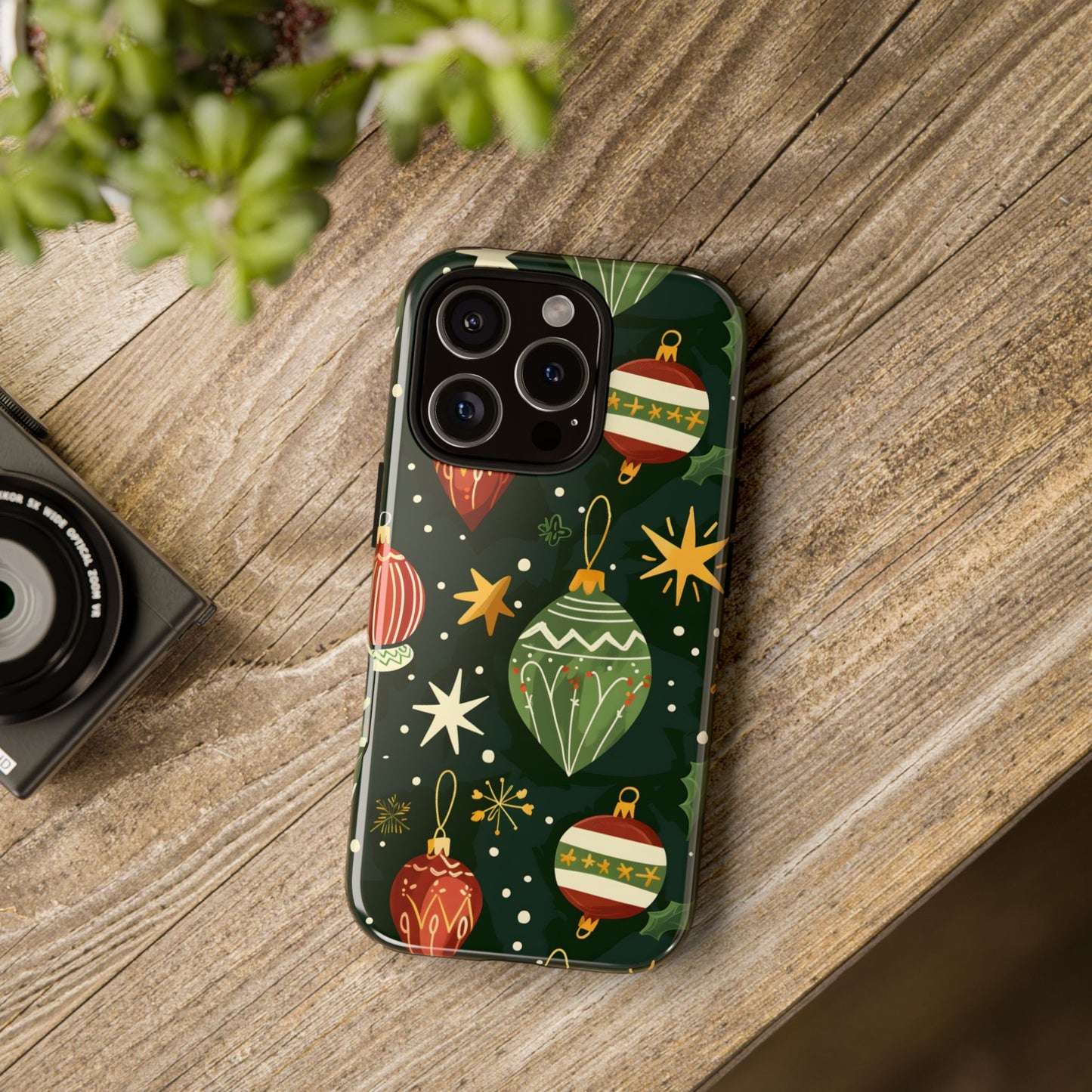 Evergreen Ornament Magic – Tough Glossy iPhone Case