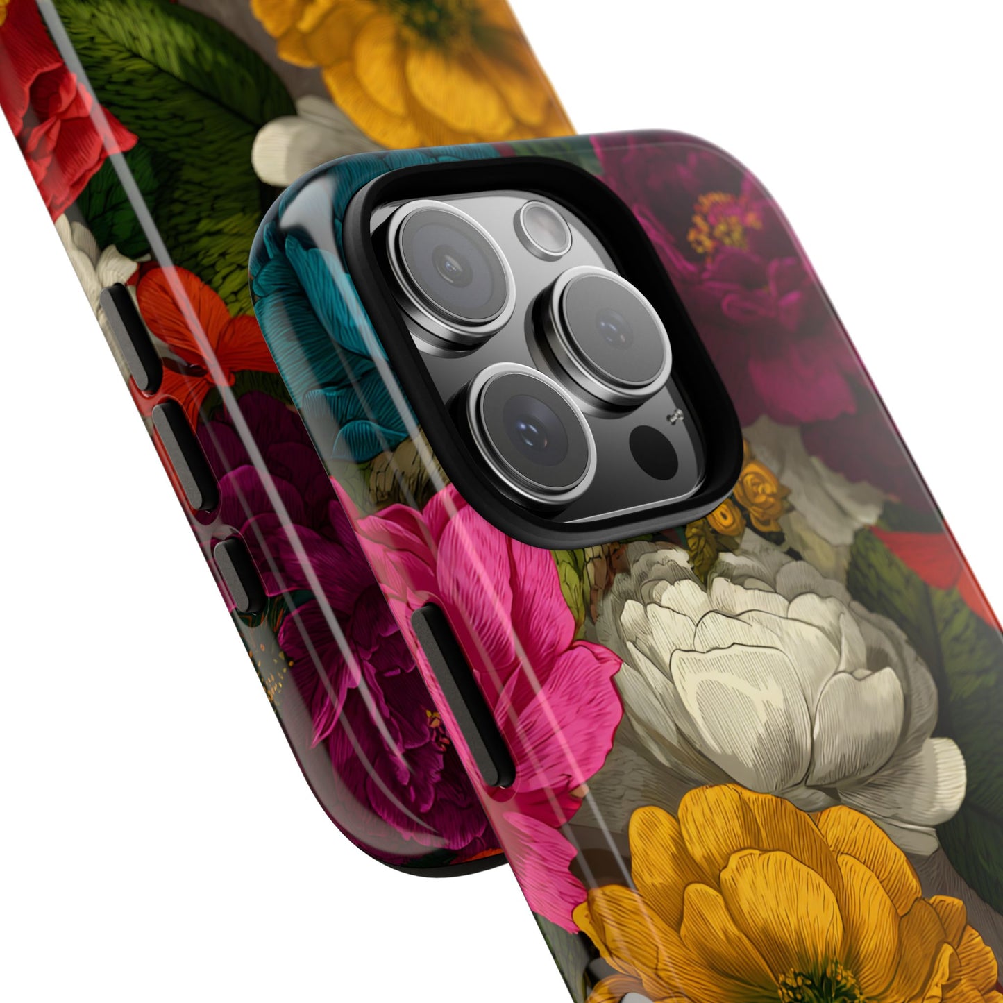 Midnight Bloom – Tough Glossy iPhone Case