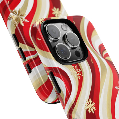 Peppermint Waves – Tough Glossy iPhone Case