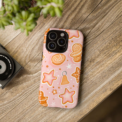 Gingerbread Sweet Stars – Tough Glossy iPhone Case