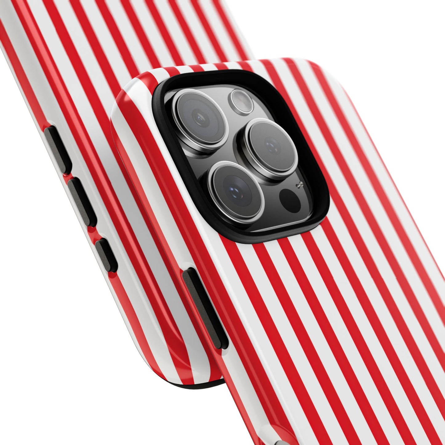 Candy Cane Stripes – Tough Glossy iPhone Case