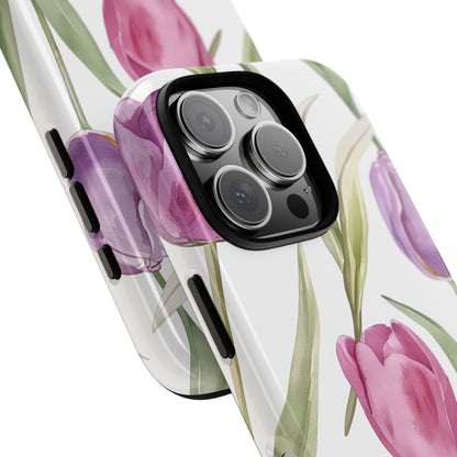 Tulip Serenade – Tough Glossy iPhone Case