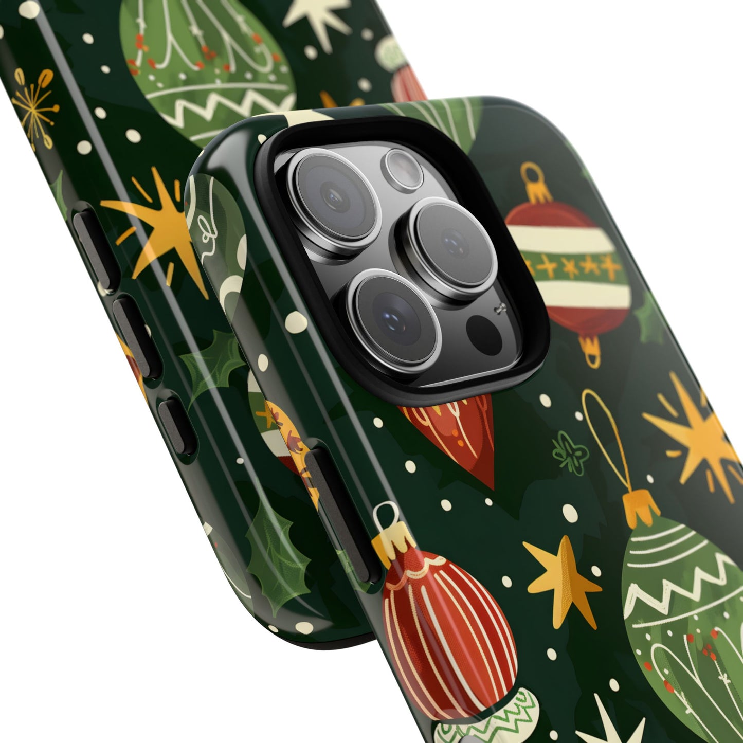 Evergreen Ornament Magic – Tough Glossy iPhone Case