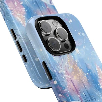 Frosted Winter Forest – Tough Glossy iPhone Case