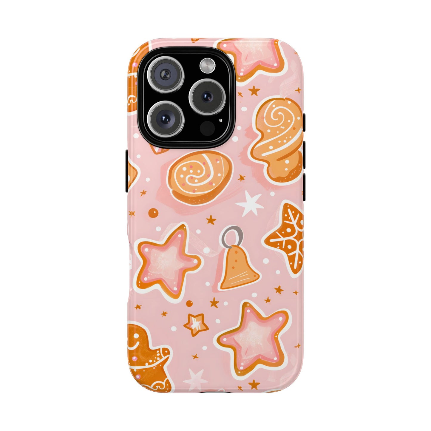 Gingerbread Sweet Stars – Tough Glossy iPhone Case