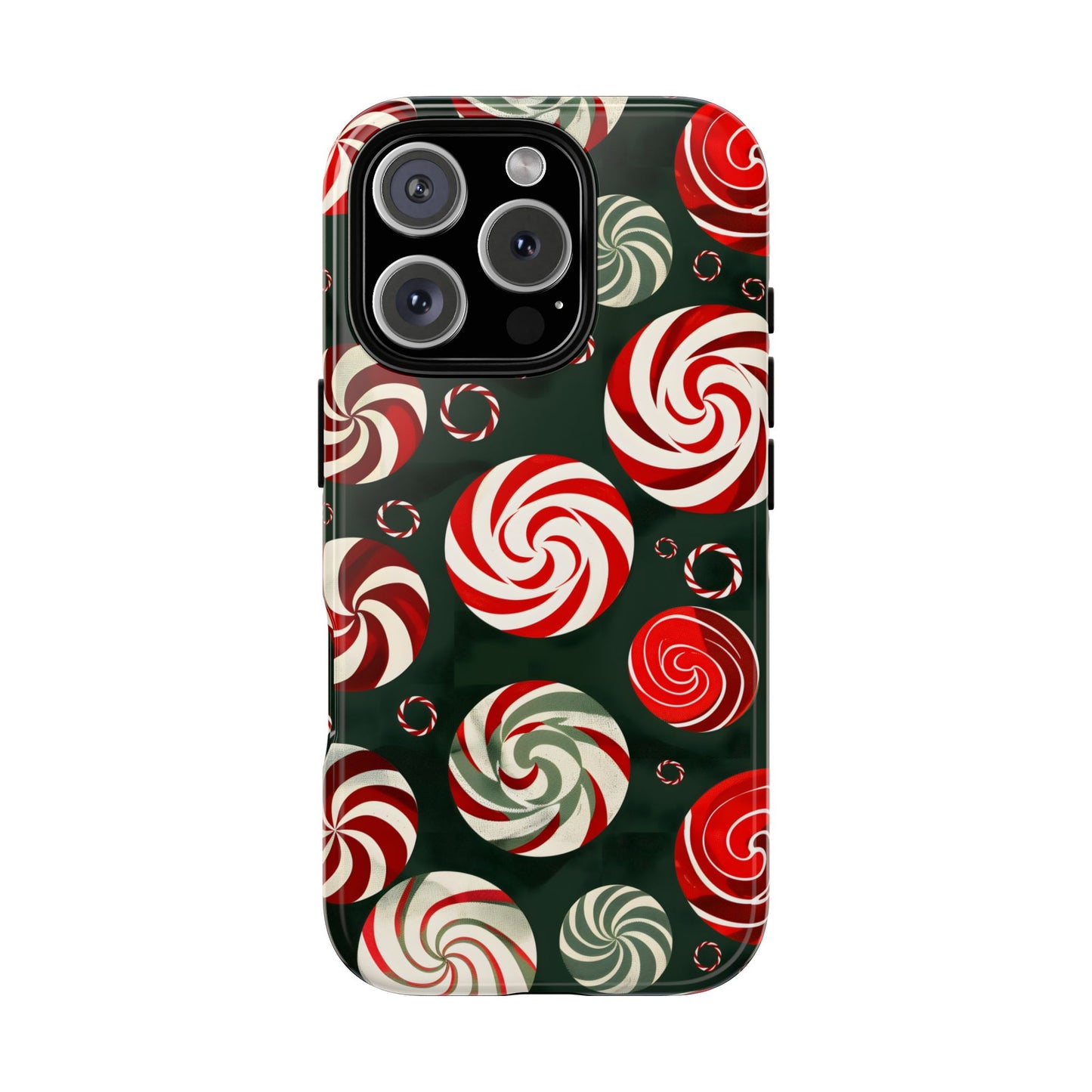 Peppermint Swirl Burst – Tough Glossy iPhone Case