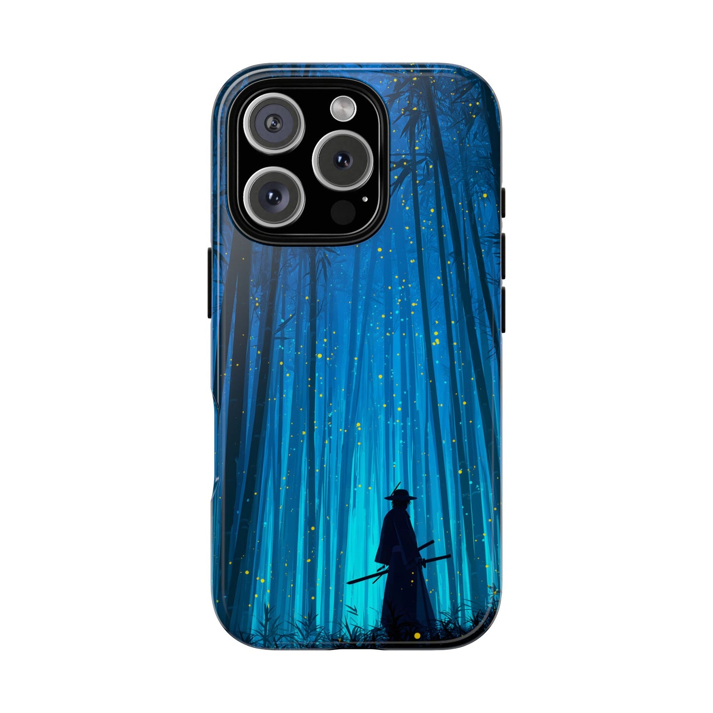 Shadowed Bamboo Sentinel – Tough Glossy iPhone Case