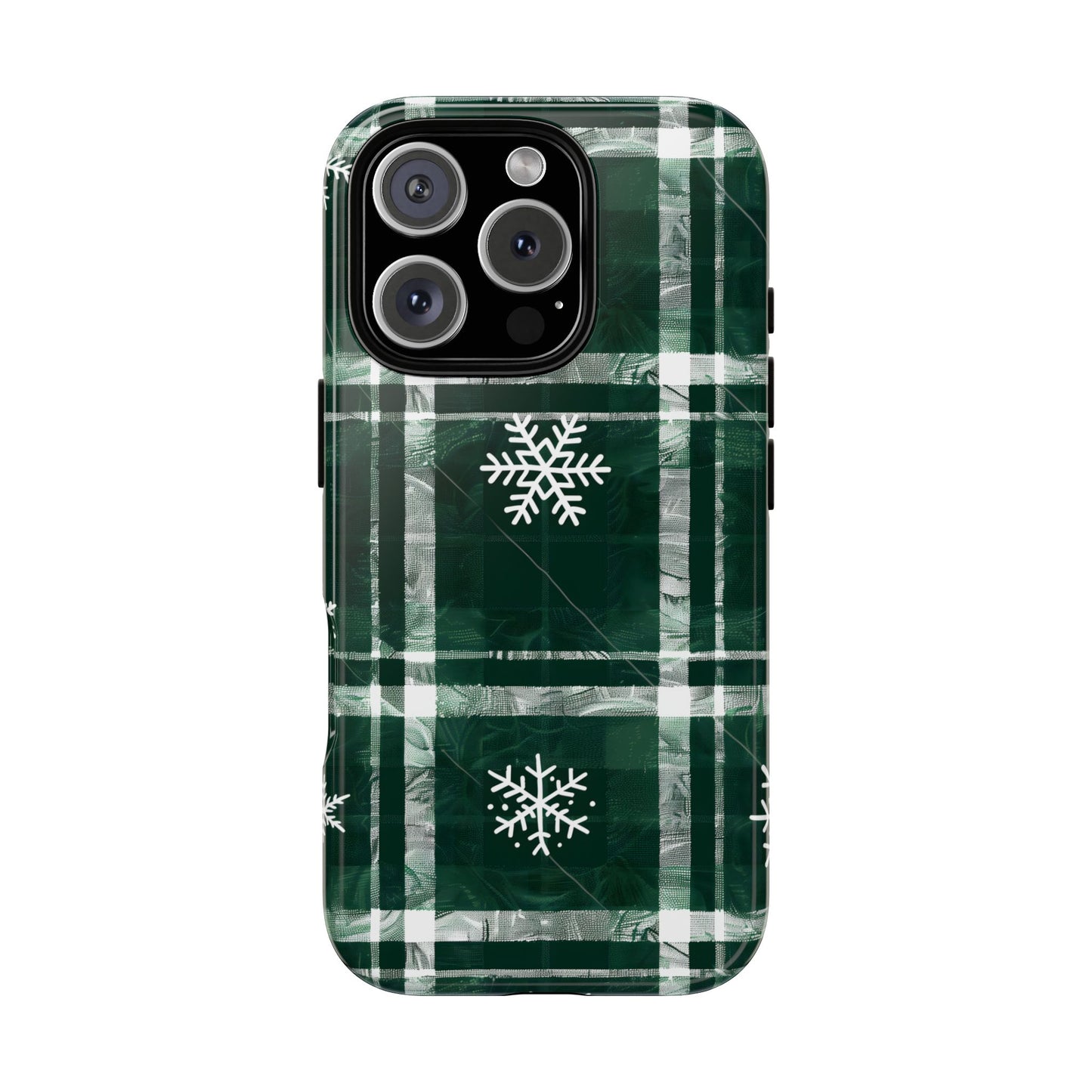 Frosted Tartan – Tough Glossy iPhone Case