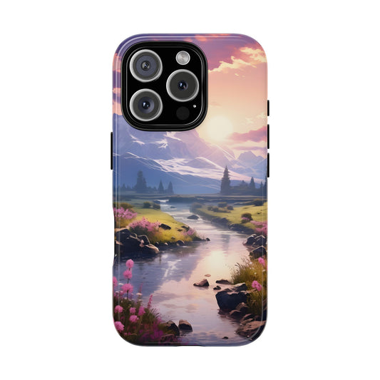 Alpine Dawn – Tough Glossy iPhone Case