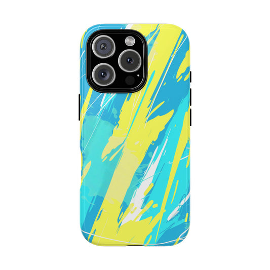 Neon Surge – Tough Glossy iPhone Case