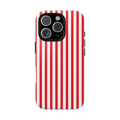 Candy Cane Stripes – Tough Glossy iPhone Case