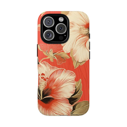 Golden Hibiscus – Tough Glossy iPhone Case