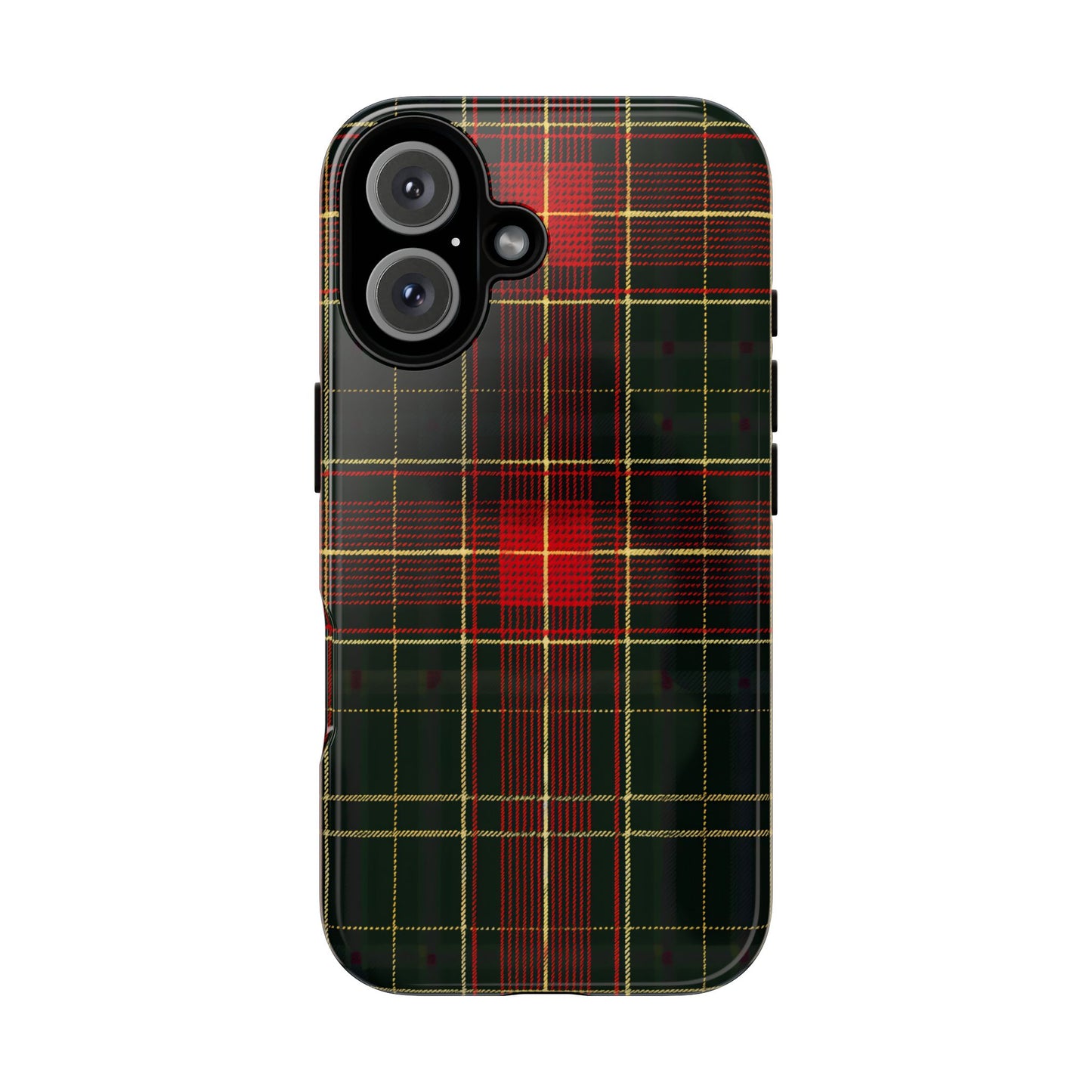 Classic Christmas Tartan – Tough Glossy iPhone Case