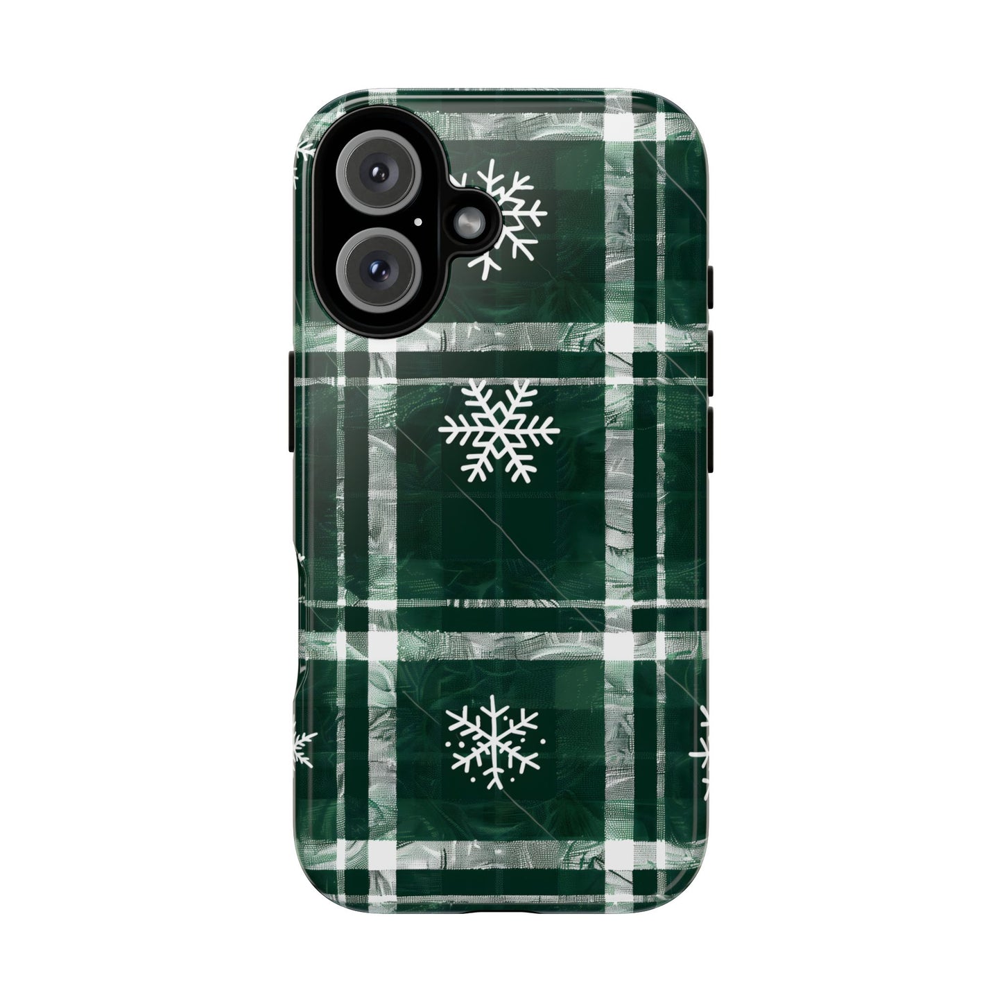 Frosted Tartan – Tough Glossy iPhone Case