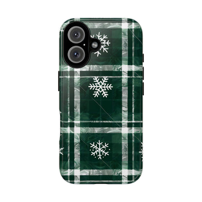 Frosted Tartan – Tough Glossy iPhone Case