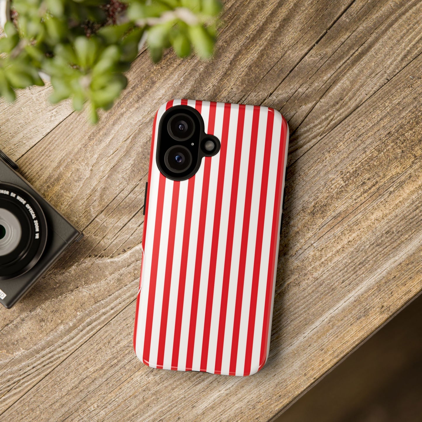 Candy Cane Stripes – Tough Glossy iPhone Case