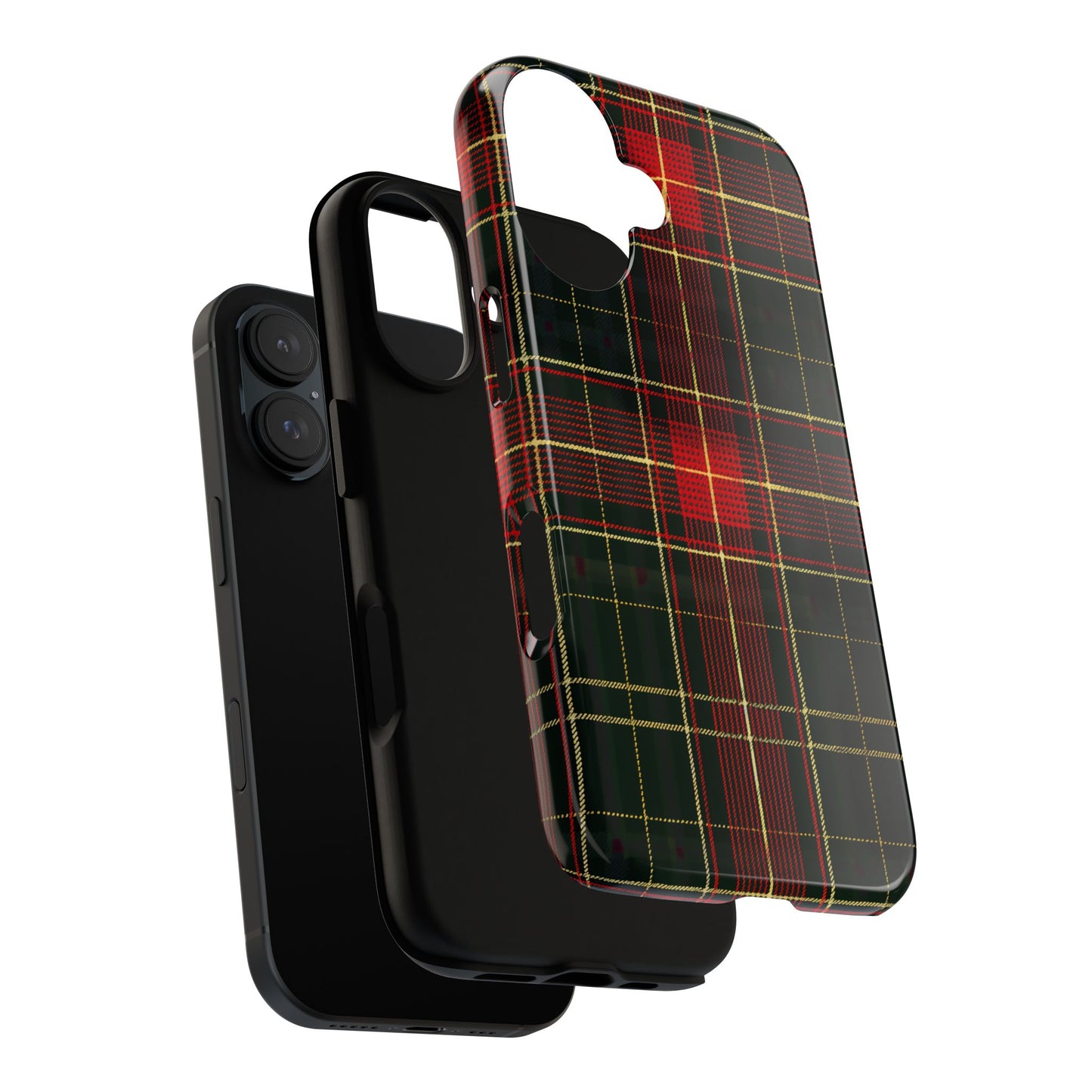 Classic Christmas Tartan – Tough Glossy iPhone Case
