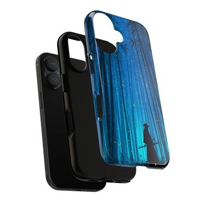 Shadowed Bamboo Sentinel – Tough Glossy iPhone Case