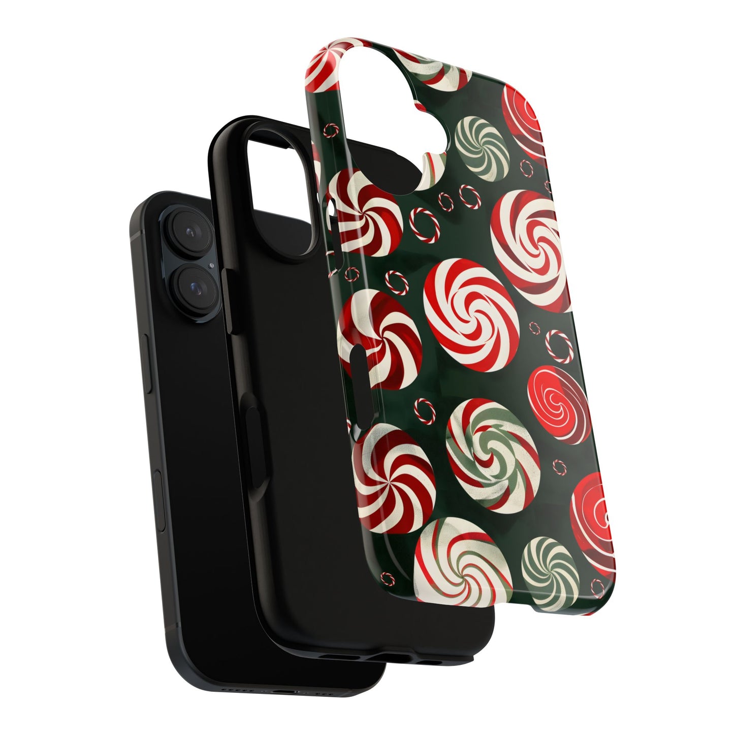 Peppermint Swirl Burst – Tough Glossy iPhone Case