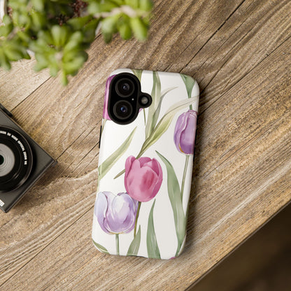 Tulip Serenade – Tough Glossy iPhone Case