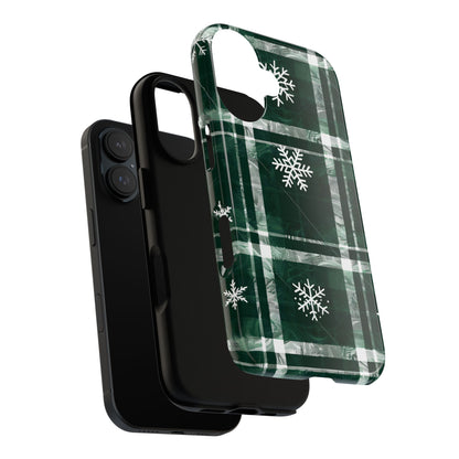 Frosted Tartan – Tough Glossy iPhone Case