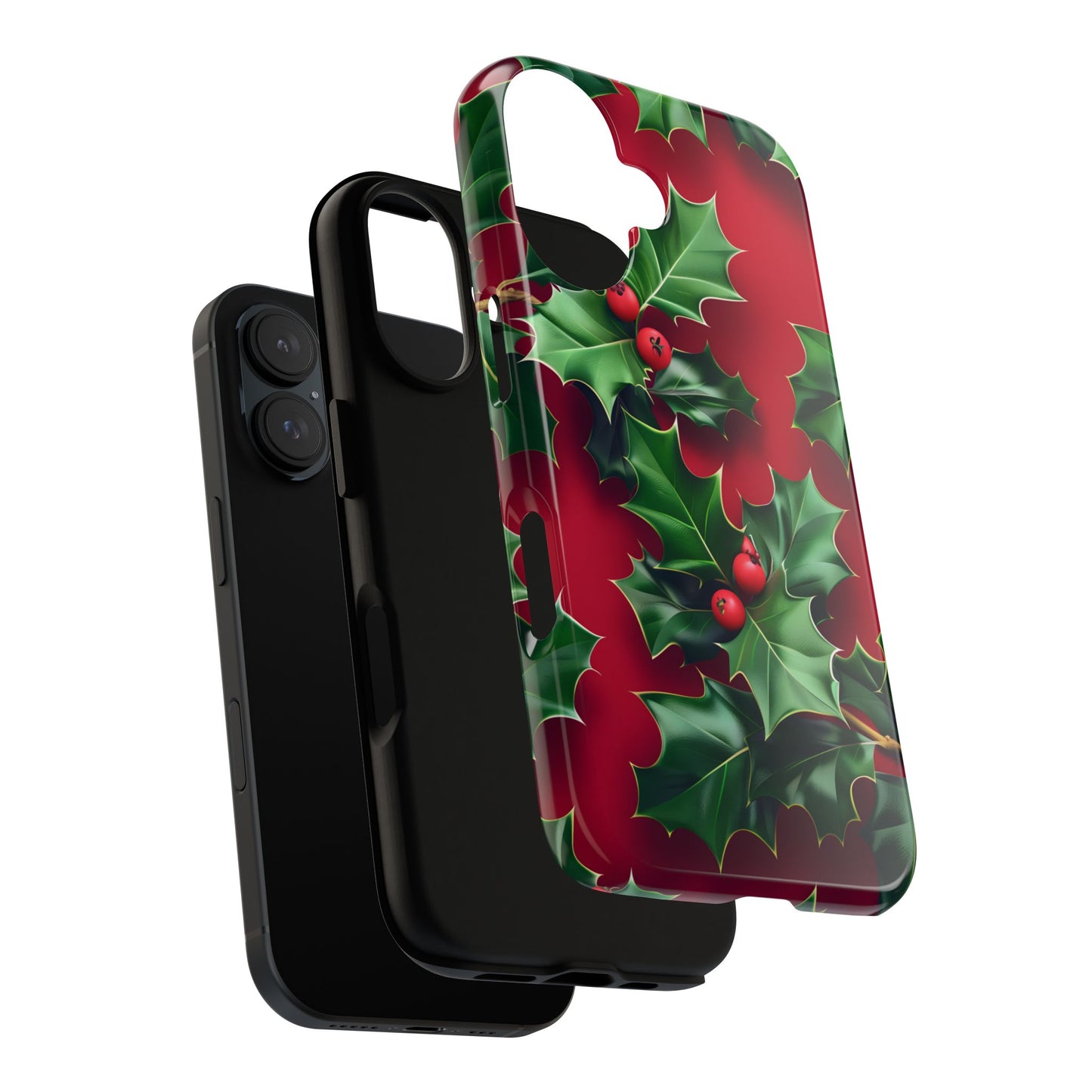 Holly Berry Bloom – Tough Glossy iPhone Case