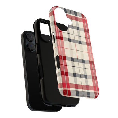 Winter Tartan Classic – Tough Glossy iPhone Case