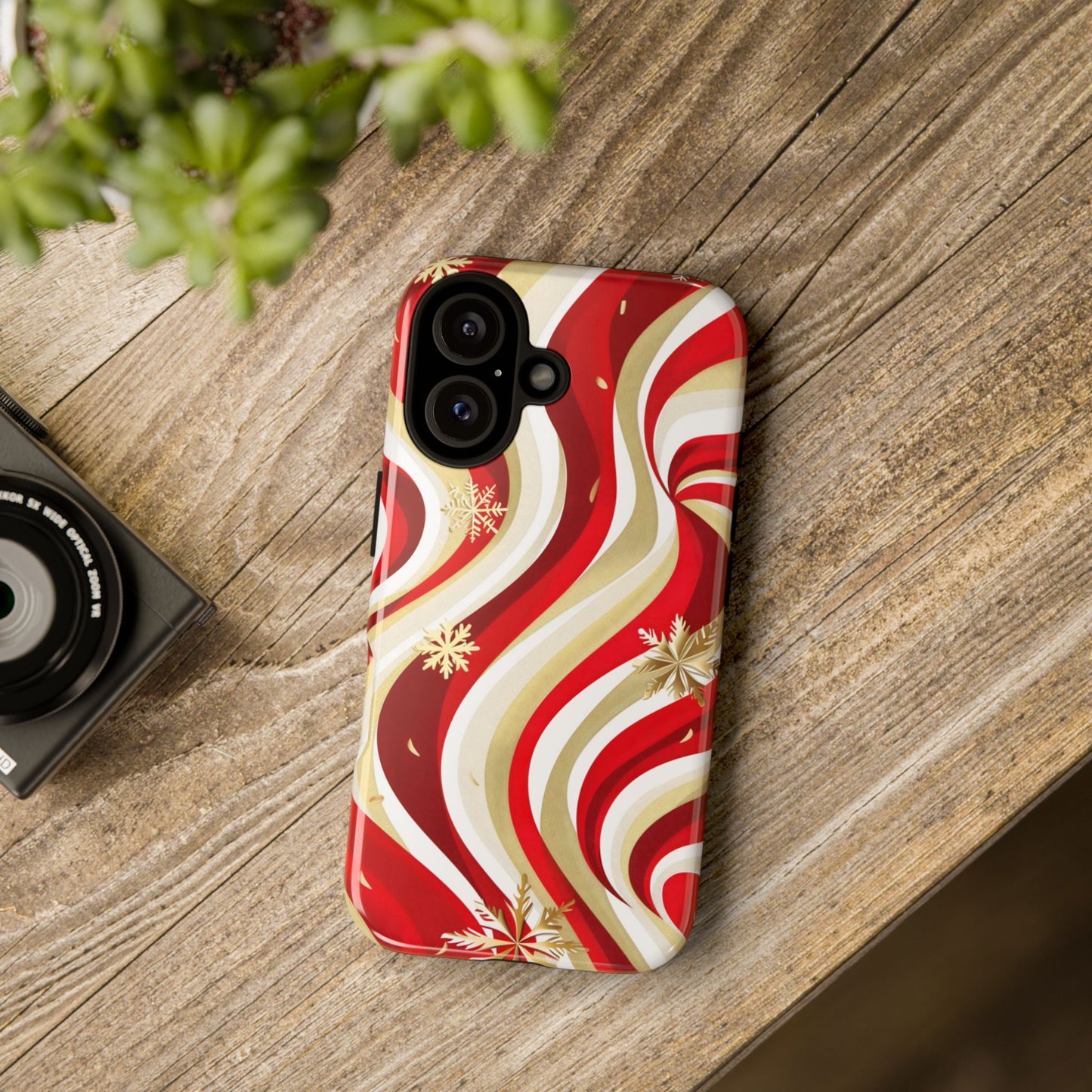 Peppermint Waves – Tough Glossy iPhone Case