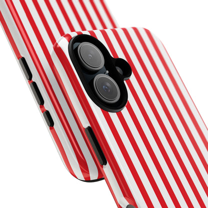Candy Cane Stripes – Tough Glossy iPhone Case
