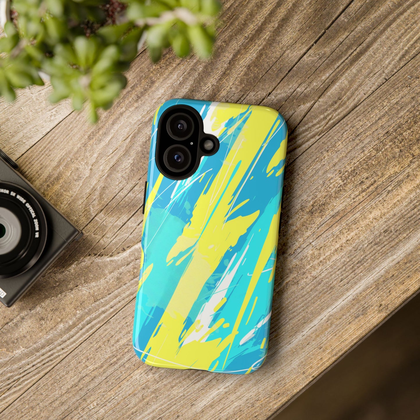 Neon Surge – Tough Glossy iPhone Case