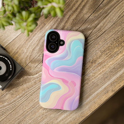 Pastel Mirage – Tough Glossy iPhone Case