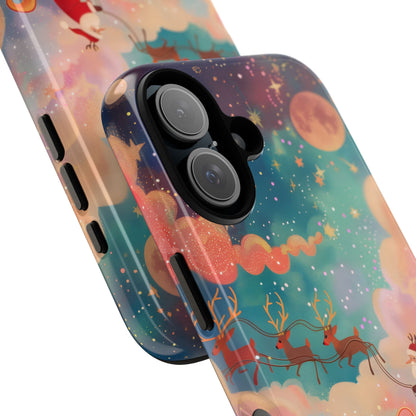 Starlit Santa Sky – Tough Glossy iPhone Case
