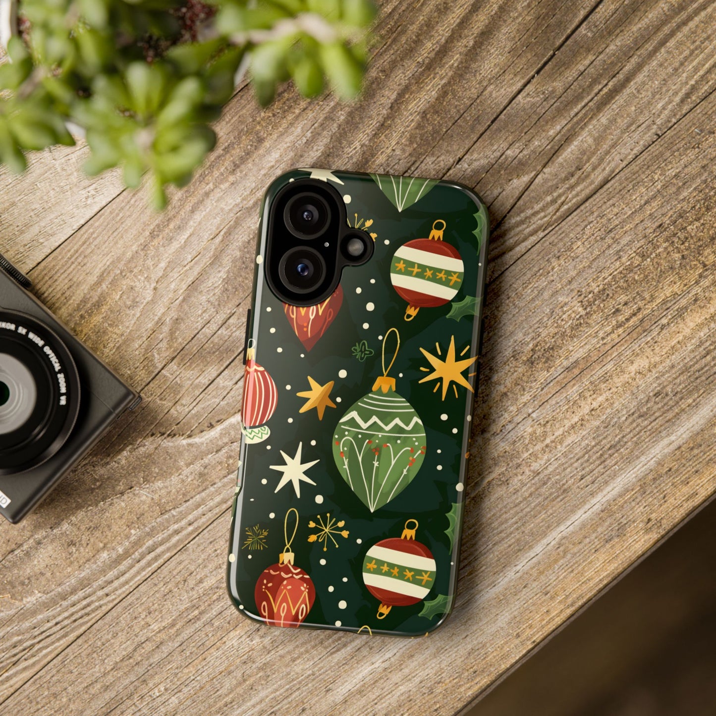 Evergreen Ornament Magic – Tough Glossy iPhone Case