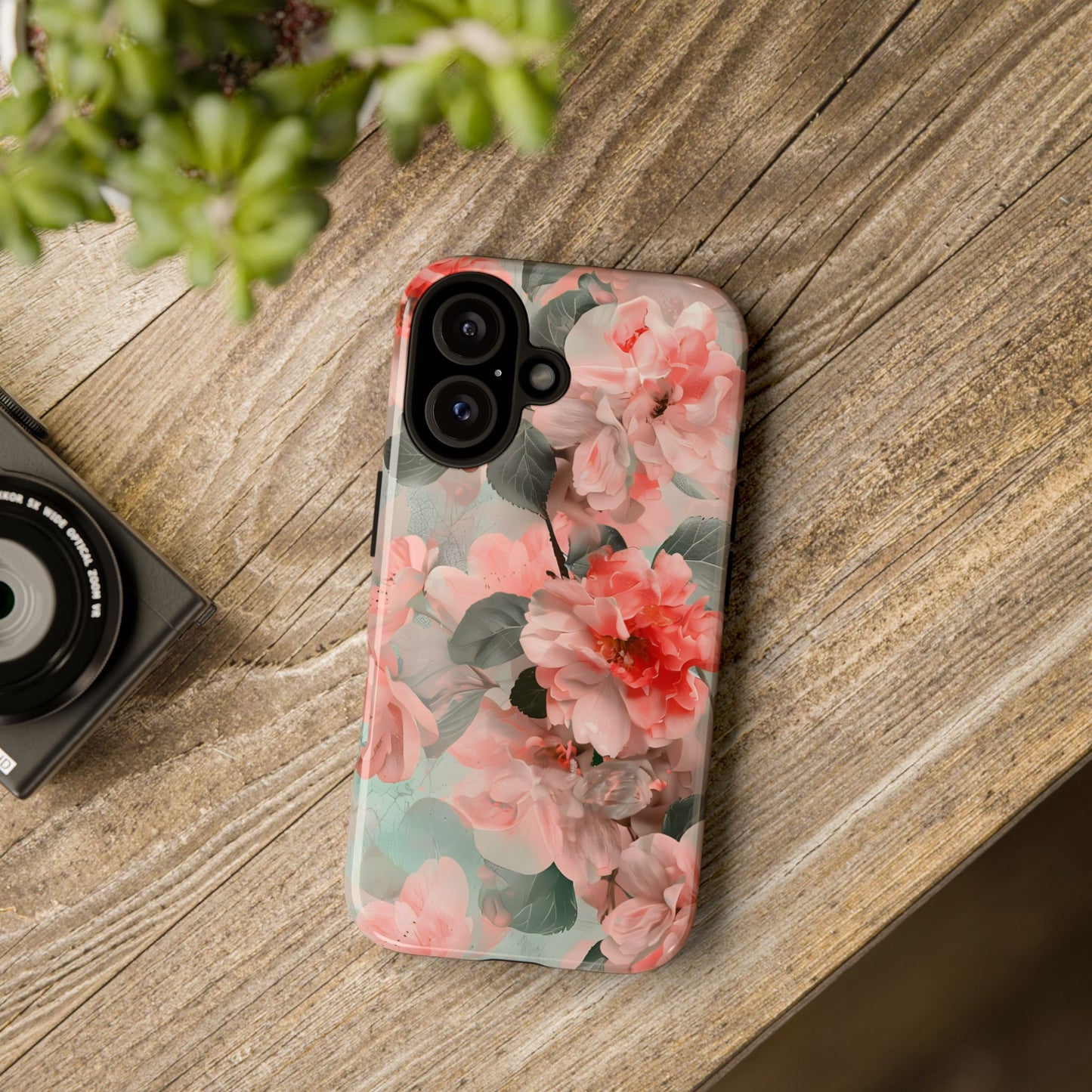 Sakura Drift – Tough Glossy iPhone Case